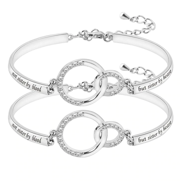 Not Sister by Blood But Sister by Heart" Best Friend Bracelet