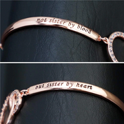 Not Sister by Blood But Sister by Heart" Best Friend Bracelet