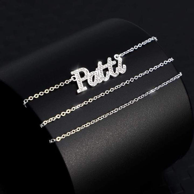 Mother's Day Gift Personalized Shiny Diamond Name Necklace