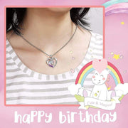 Mother's Day Gift for little girl Personalized Rainbow Unicorn Necklace