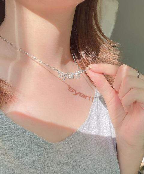 Mother's Day Gift Personalized Shiny Diamond Name Necklace