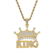 Mother's Day Gift Diamond Crown Name Necklace