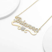 Mother's Day Gift Sparkling Diamond Heart Name Necklace